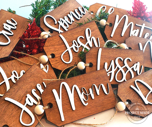 Custom Christmas Stocking Tags